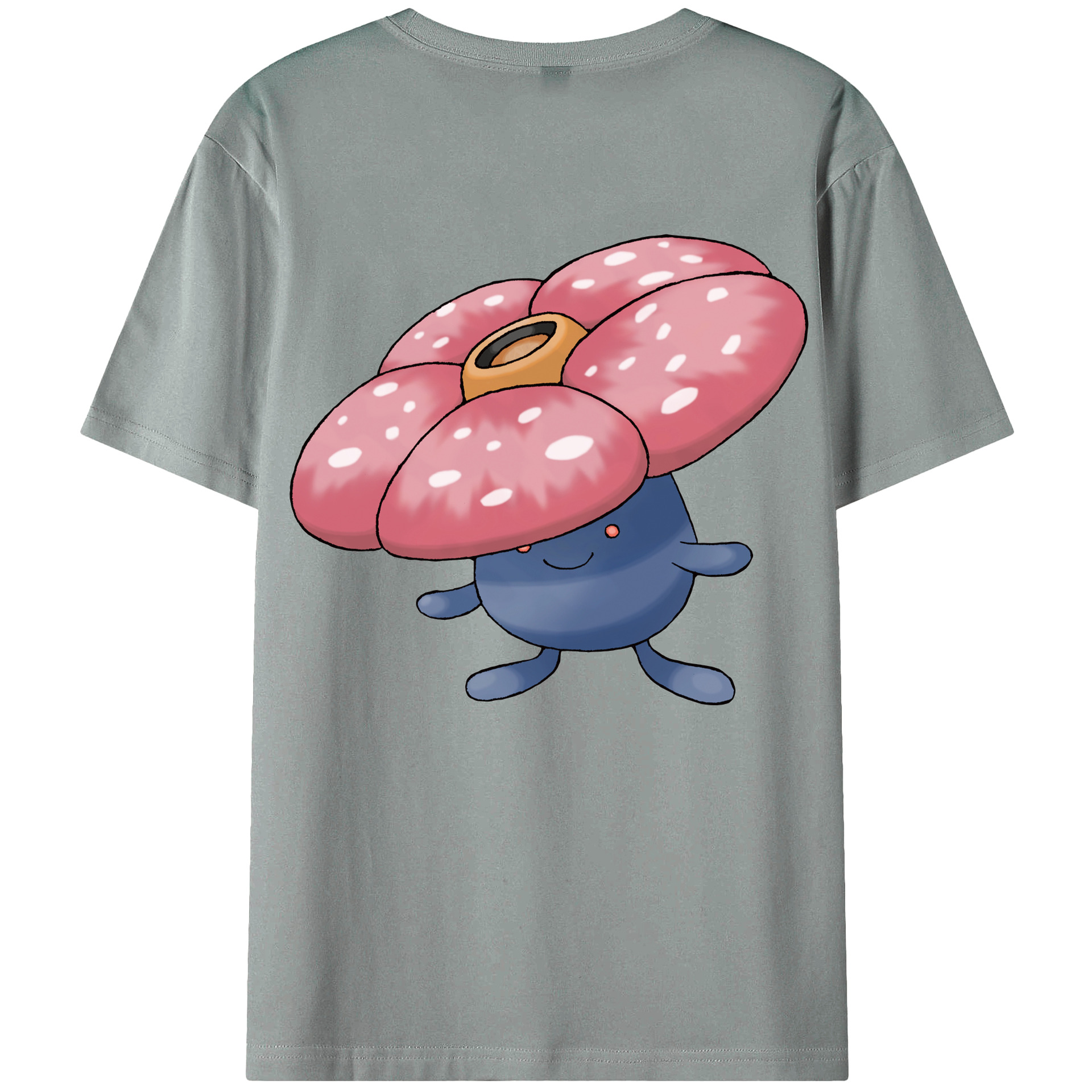 （画像用） ポケットモンスター Pokémon 綿100％ メンズ半袖Tシャツ（バックプリント） 通気性
